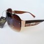 Womens DG Shield Sunglasses with Black and Brown Lens For High Fashion Women