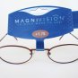 Unisex Reading Glasses for Men and Women Clear Lens and Burgundy Metal Frame