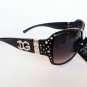 DG Women's Sunglasses With Rhrinestones in Black, Brown and Tortoise Brown