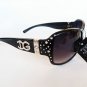 DG Women's Sunglasses With Rhrinestones in Black, Brown and Tortoise Brown
