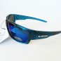 Mens Sporty Outdoor Beach Sunglasses and Shades With Blue, Mirror, Black Lens