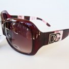 Brown Women's Sunglasses With Multi-color Black, Blue and Brown Frames