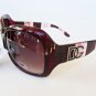Brown Women's Sunglasses With Multi-color Black, Blue and Brown Frames