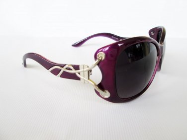 Brand New Cat Eye Sunglasses and Shades With Red-Violet Frames and Dark Lens