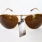 Sunglasses with Gold Metal Frames and Brown Lens For Men and Women