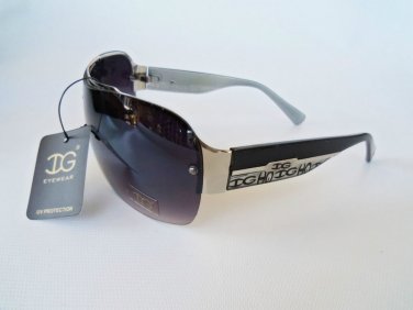 Designer's DG Eyewear Black Shield Sunglasses and Shades for Women
