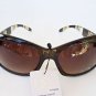 Classic Style Women's Sunglasses With Brown and Black Lens