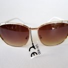 Cat Eye, Butterfly Sunglasses with Brown, Black Lens and Rhinestones for Women