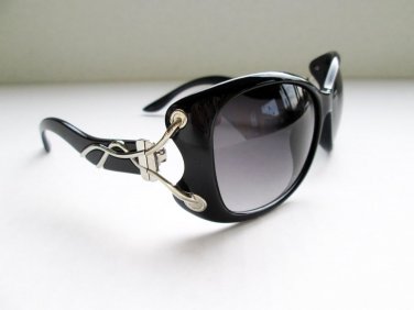Brand New Style Women's Cat Eye Sunglasses and Shades With Black Lens and Frames