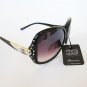 New Fashion Women Sunglasses With Rhinestones With Black Lens and  Black Frames