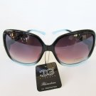High Fashion Women Sunglasses and Shades With Rhinestones and Light Blue Frames