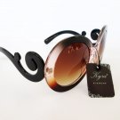Brand New Popular High Fashion Big Lens Sunglasses With Swirl Frames For Women