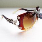 Good Cat Eye Women High Fashion Sunglasses With Brown Lens and Brown Frames