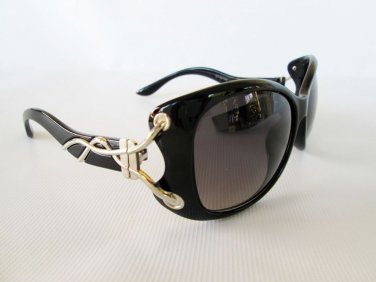 New Good Cat Eye Black Sunglasses With Meshed Design For High Fashion Women