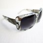 Women's Square Shaped Sunglasses With Black Brown Lens and Plastic Metal Frames