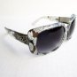 Women's Square Shaped Sunglasses With Black Brown Lens and Plastic Metal Frames