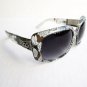 Women's Square Shaped Sunglasses With Black Brown Lens and Plastic Metal Frames