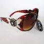 New Women's Sunglasses and Shades With Flower Design and Plastic and Metal Frame