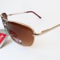 Brown, Black and Mirror Lens Aviator Men's Sunglasses
