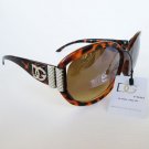 Stylish Women's Sunglasses with Black and Brown Lens