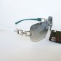 Women's Sunglasses and Shades with Clear Lens and White and Metal Frame Frames