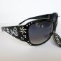 High Fashion Black Women's Sunglasses With Black, Brown, White and Pink Frames
