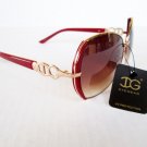 New Fashion Arrival DG Sunglasses Shade Brown Sunglasses With Red and Gold Frame