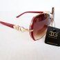 New Fashion Arrival DG Sunglasses Shade Brown Sunglasses With Red and Gold Frame