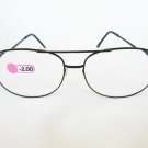 Reading Glasses With Black Metal Frame With A Glasses Strength: 2.0