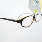 Womens Reading Glasses With Dark Brown Plastic Frame and Clear Lens