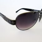 New Style Aviator Men Women Unisex Sunglasses with Black Lens and Black Frames