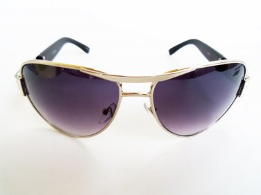 Black Brown Lens Aviator Sunglasses Shades Men Women With Metal Plastic Frames