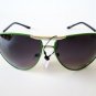 Brand New Women's Aviator Sunglasses with Black and Brown Lens and Color Frames