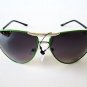 Brand New Women's Aviator Sunglasses with Black and Brown Lens and Color Frames