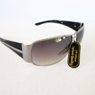 Oval Shaped Women Sunglasses with Black Metal Lens and Frames For Everyday Use