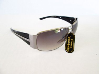 Oval Shaped Women Sunglasses with Black Metal Lens and Frames For Everyday Use
