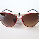 Women's Aviator Sunglasses, Black Brown Lens Red Blue White Pink Black Frames