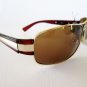 New Aviator Unisex Sunglasses With Gold and Brown Metal Frames For Men Women