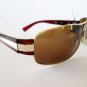 New Aviator Unisex Sunglasses With Gold and Brown Metal Frames For Men Women