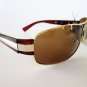 New Aviator Unisex Sunglasses With Gold and Brown Metal Frames For Men Women