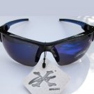Mens Sporty Blue Sunglasses With Anti-reflective Lens For Outdoor Wear