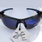 Mens Sporty Blue Sunglasses With Anti-reflective Lens For Outdoor Wear