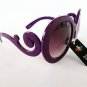 Brand New Designer Oversized High Fashion Women Sunglasses w/ Baroque Swirl Arms