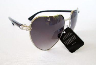 Brand New Heart Shaped Designer Style Sunglasses With Rhinestones For Women