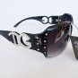 New Style Women's DG Sunglasses With Rhinestones in Black, Brown, Smoke Lens