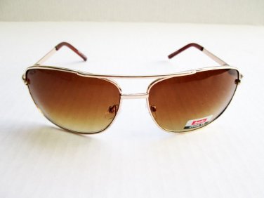 Aviator Style Brand New Style Men's Sunglasses With Black and Brown Lens