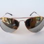 Mens Aviator Sporty Sunglasses with Mirror Lens and Gold Frames Outdoor Glasses