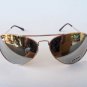 Mens Aviator Sporty Sunglasses with Mirror Lens and Gold Frames Outdoor Glasses