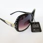 Brand New Style Womens Sunglasses Eyewear With Rhinestones, Black, Brown Lens