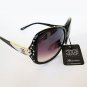 Brand New Style Womens Sunglasses Eyewear With Rhinestones, Black, Brown Lens